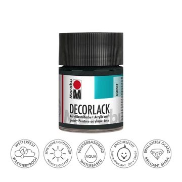Marabu DECORLACK hobbi akrilfesték 073 fekete 50ml Marabu DECORLACK hobbi akrilfesték 073 fekete 50ml