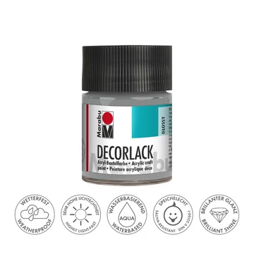 Marabu DECORLACK hobbi akrilfesték 782 metálfényű ezüst 50ml Marabu DECORLACK hobbi akrilfesték 782 metálfényű ezüst 50ml