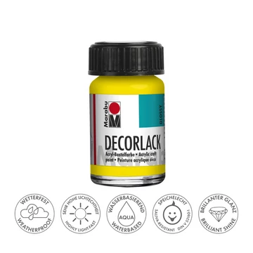 Marabu DECORLACK hobbi akrilfesték 019 sárga 15ml Marabu DECORLACK hobbi akrilfesték 019 sárga 15ml