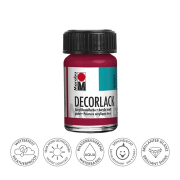 Marabu DECORLACK hobbi akrilfesték 032 kármin vörös 15ml Marabu DECORLACK hobbi akrilfesték 032 kármin vörös 15ml
