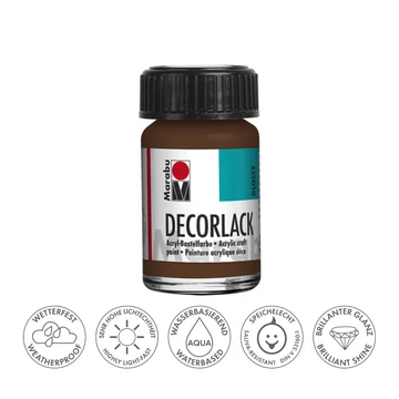 Marabu DECORLACK hobbi akrilfesték 040 középbarna 15ml Marabu DECORLACK hobbi akrilfesték 040 középbarna 15ml