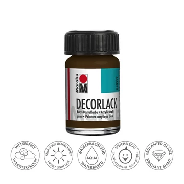 Marabu DECORLACK hobbi akrilfesték 045 sötétbarna 15ml Marabu DECORLACK hobbi akrilfesték 045 sötétbarna 15ml