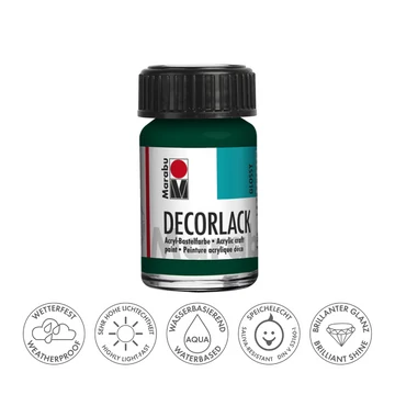 Marabu DECORLACK hobbi akrilfesték 075 fenyőzöld 15ml Marabu DECORLACK hobbi akrilfesték 075 fenyőzöld 15ml