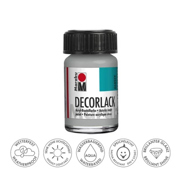 Marabu DECORLACK hobbi akrilfesték 782 metálfényű ezüst 15ml Marabu DECORLACK hobbi akrilfesték 782 metálfényű ezüst 15ml