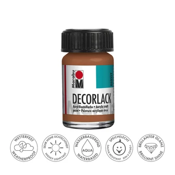 Marabu DECORLACK hobbi akrilfesték 787 metálfényű réz 15ml