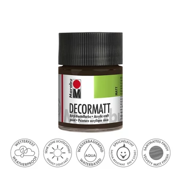 Marabu DECORMATT hobbi akrilfesték 045 sötétbarna 50ml Marabu DECORMATT hobbi akrilfesték 045 sötétbarna 50ml