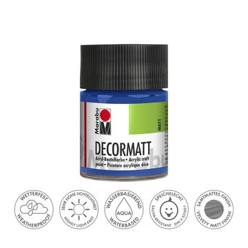 Marabu DECORMATT hobbi akrilfesték 052 középkék 50ml
