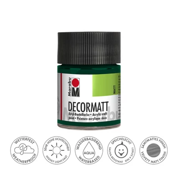 Marabu DECORMATT hobbi akrilfesték 075 fenyőzöld 50ml Marabu DECORMATT hobbi akrilfesték 075 fenyőzöld 50ml