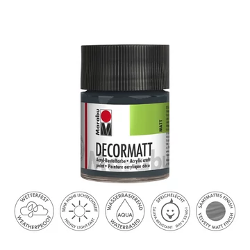 Marabu DECORMATT hobbi akrilfesték 079 sötétszürke 50ml Marabu DECORMATT hobbi akrilfesték 079 sötétszürke 50ml