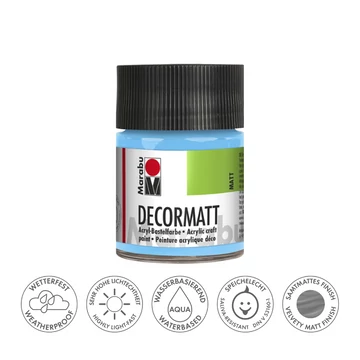 Marabu DECORMATT hobbi akrilfesték 090 világos kék 50ml Marabu DECORMATT hobbi akrilfesték 090 világos kék 50ml