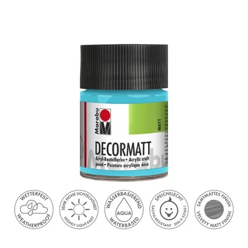 Marabu DECORMATT hobbi akrilfesték 091 karibikék 50ml Marabu DECORMATT hobbi akrilfesték 091 karibikék 50ml