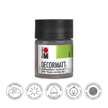 Marabu DECORMATT hobbi akrilfesték 278 világos szürke 50ml Marabu DECORMATT hobbi akrilfesték 278 világos szürke 50ml