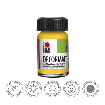 Marabu DECORMATT hobbi akrilfesték 019 sárga 15ml