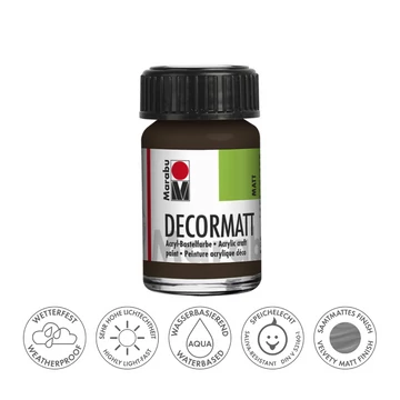 Marabu DECORMATT hobbi akrilfesték 045 sötétbarna 15ml Marabu DECORMATT hobbi akrilfesték 045 sötétbarna 15ml