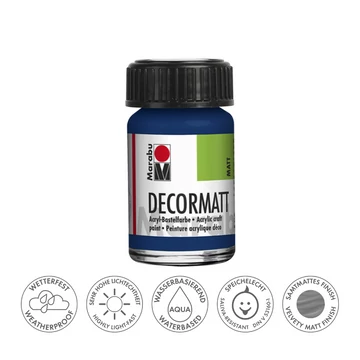 Marabu DECORMATT hobbi akrilfesték 053 sötétkék 15ml