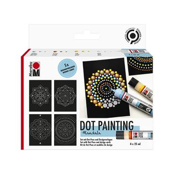 Marabu Dot Pen díszítő és pontozó toll készlet 9db Marabu Dot Pen díszítő és pontozó toll készlet 9db