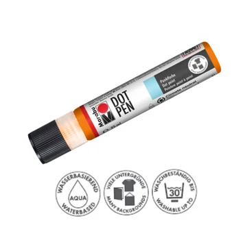 Marabu Dot Pen díszítő és pontozó toll 013 narancs 25ml Marabu Dot Pen díszítő és pontozó toll 013 narancs 25ml