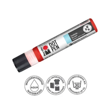 Marabu Dot Pen díszítő és pontozó toll 030 világos cinóber 25ml Marabu Dot Pen díszítő és pontozó toll 030 világos cinóber 25ml