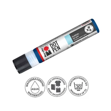 Marabu Dot Pen díszítő és pontozó toll 052 középkék 25ml Marabu Dot Pen díszítő és pontozó toll 052 középkék 25ml