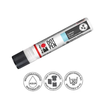Marabu Dot Pen díszítő és pontozó toll 070 fehér 25ml Marabu Dot Pen díszítő és pontozó toll 070 fehér 25ml