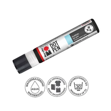 Marabu Dot Pen díszítő és pontozó toll 073 fekete 25ml Marabu Dot Pen díszítő és pontozó toll 073 fekete 25ml