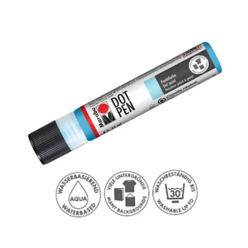 Marabu Dot Pen díszítő és pontozó toll 090 világoskék 25ml Marabu Dot Pen díszítő és pontozó toll 090 világoskék 25ml