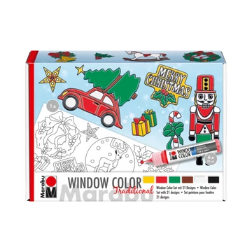 Marabu WINDOW COLOR (Fun&Fancy) üvegmatrica festék készlet XMAS 6*25ml Marabu WINDOW COLOR (Fun&Fancy) üvegmatrica festék készlet XMAS 6*25ml