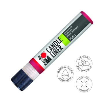Marabu CANDLE LINER gyertyadíszítő toll 031 cseresznye piros 25ml Marabu CANDLE LINER gyertyadíszítő toll 031 cseresznye piros 25ml