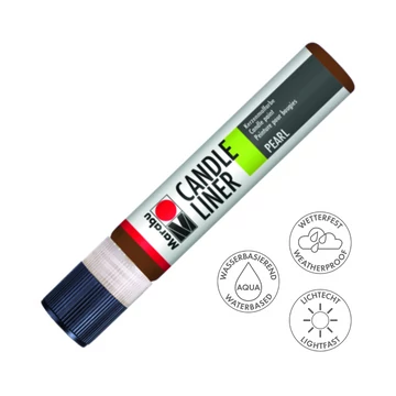 Marabu CANDLE LINER gyertyadíszítő toll 040 középbarna 25ml Marabu CANDLE LINER gyertyadíszítő toll 040 középbarna 25ml