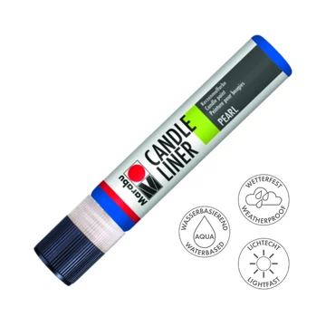 Marabu CANDLE LINER gyertyadíszítő toll 052 középkék 25ml Marabu CANDLE LINER gyertyadíszítő toll 052 középkék 25ml