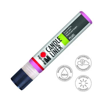 Marabu CANDLE LINER gyertyadíszítő toll 133 rózsaszín 25ml Marabu CANDLE LINER gyertyadíszítő toll 133 rózsaszín 25ml
