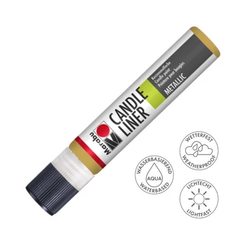 Marabu CANDLE LINER gyertyadíszítő toll 784 metálfényű arany 25ml Marabu CANDLE LINER gyertyadíszítő toll 784 metálfényű arany 25ml