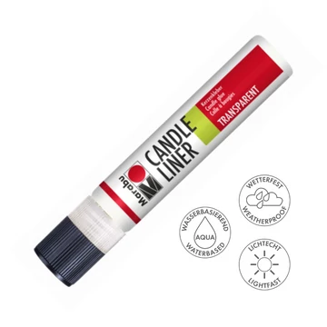Marabu CANDLE PEN gyertyadíszítő toll 880 színtelen (transzparent) 25ml Marabu CANDLE PEN gyertyadíszítő toll 880 színtelen (transzparent) 25ml