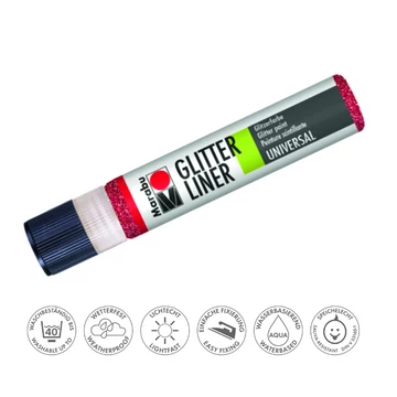 Marabu GLITTER LINER kontúrozó 538 rubinvörös 25ml Marabu GLITTER LINER kontúrozó 538 rubinvörös 25ml