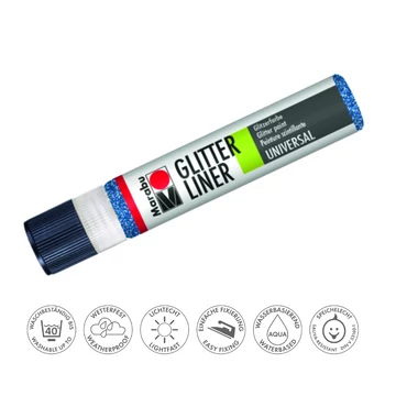 Marabu GLITTER LINER kontúrozó 594 zafír 25ml Marabu GLITTER LINER kontúrozó 594 zafír 25ml