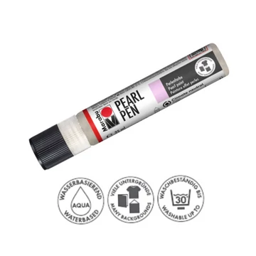 Marabu Pearl Pen gyöngyházfényű díszítő és pontozó toll 572 gyöngyház fehér  25 ml Marabu Pearl Pen gyöngyházfényű díszítő és pontozó toll 572 gyöngyház fehér  25 ml