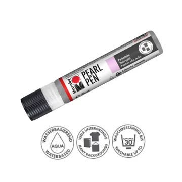 Marabu Pearl Pen gyöngyházfényű díszítő és pontozó toll 581 ezüst  25 ml Marabu Pearl Pen gyöngyházfényű díszítő és pontozó toll 581 ezüst  25 ml
