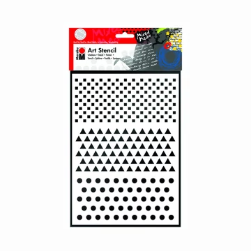 Marabu STENCILS sablon alap minták/basic combination A4 Marabu STENCILS sablon alap minták/basic combination A4
