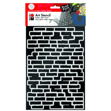 Marabu STENCILS sablon tégla/bricks mintázat minta A4 Marabu STENCILS sablon tégla/bricks mintázat minta A4