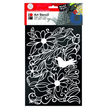 Marabu STENCILS sablon kert/blooming garden minta A4 Marabu STENCILS sablon kert/blooming garden minta A4