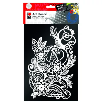 Marabu STENCILS sablon zen virág/zen doodle minta A4 Marabu STENCILS sablon zen virág/zen doodle minta A4