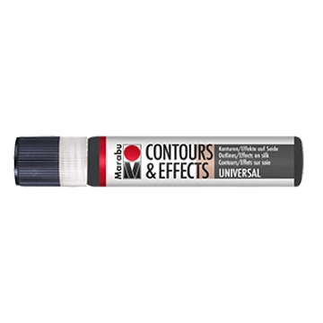 Marabu CONTOURS AND EFFECTS selyemkontúr és effekt festék 073 fekete 25ml Marabu CONTOURS AND EFFECTS selyemkontúr és effekt festék 073 fekete 25ml