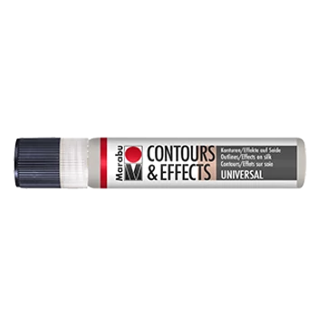 Marabu CONTOURS AND EFFECTS selyemkontúr és effekt festék 782 metálfényű ezüst 25ml Marabu CONTOURS AND EFFECTS selyemkontúr és effekt festék 782 metálfényű ezüst 25ml
