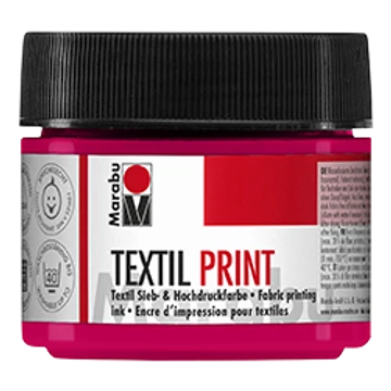 Marabu TEXTIL PRINT szita és linó festék 914 magenta 100ml Marabu TEXTIL PRINT szita és linó festék 914 magenta 100ml