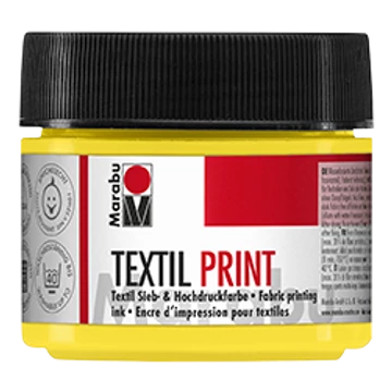 Marabu TEXTIL PRINT szita és linó festék 919 sárga 100ml Marabu TEXTIL PRINT szita és linó festék 919 sárga 100ml