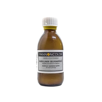 Pannoncolor akrillakk selyemfényű 200 ml – vízbázisú védőlakk akrilfestményekhez, selymes fényű felülettel Pannoncolor akrillakk selyemfényű 200 ml – vízbázisú védőlakk akrilfestményekhez, selymes fényű felülettel