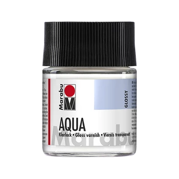 Marabu AQUA VARNISH fényes lakk 50 ml – vízbázisú, szagtalan, fényes védőlakk művészi és dekorációs munkákhoz Marabu AQUA VARNISH fényes lakk 50 ml – vízbázisú, szagtalan, fényes védőlakk művészi és dekorációs munkákhoz