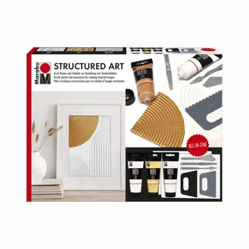 Marabu ACRYL PASTE struktúrapaszta készlet – 3 különböző típusú paszta kreatív textúrákhoz, 100 ml-es kiszerelésben Marabu ACRYL PASTE struktúrapaszta készlet – 3 különböző típusú paszta kreatív textúrákhoz, 100 ml-es kiszerelésben