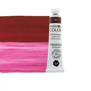 Pannoncolor tempera, gouache típusú festék 633-1 sötétkármin 18ml – élénk színű, vízbázisú festék kreatív felhasználásra Pannoncolor tempera, gouache típusú festék 633-1 sötétkármin 18ml – élénk színű, vízbázisú festék kreatív felhasználásra