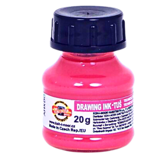 Koh-i-noor DRAWING INK tus 20g neon rózsaszín